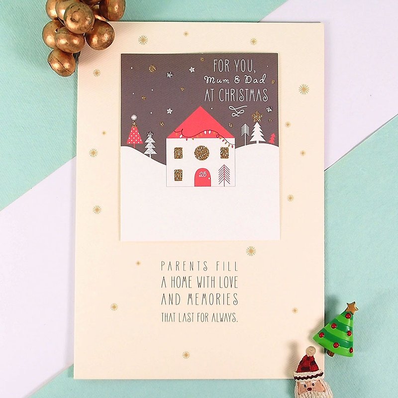 Thank you for having such a wonderful Christmas card for parents [Hallmark-Card Christmas Series] - การ์ด/โปสการ์ด - กระดาษ สีเหลือง