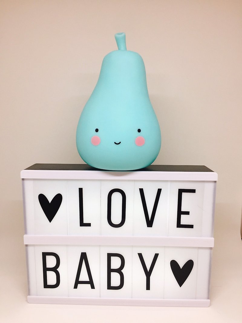[NG box damage, please consider before placing an order] a Little Lovely Company Pink Blue Pear Night Light - Other - Plastic Blue
