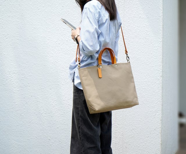 好事ワックスキャンバスバッグ 日本製帆布 トートバッグ A4 PC