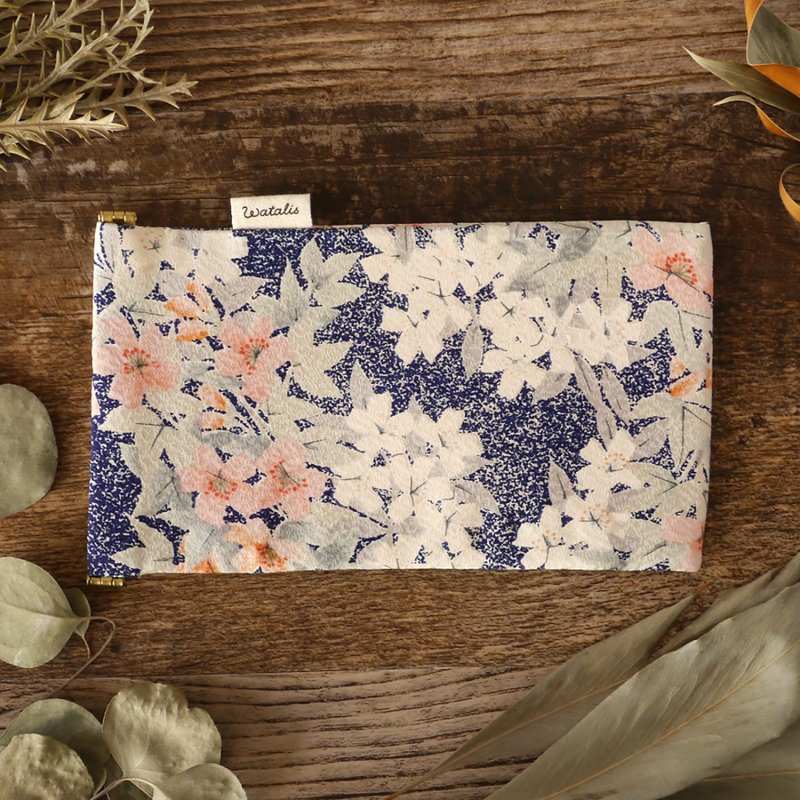 White and pink flower lover kimono sunglasses case glasses case - กล่องแว่น - ผ้าฝ้าย/ผ้าลินิน หลากหลายสี