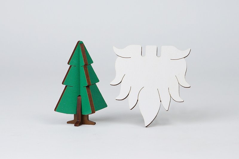 Accessories- Santa's Beard & Little Xmas Tree - Speakers - Wood Green