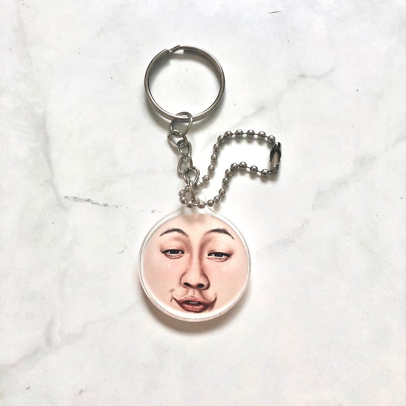 KEY RING ll KEY CHAIN face for someone #1 - 吊飾 - 壓克力 