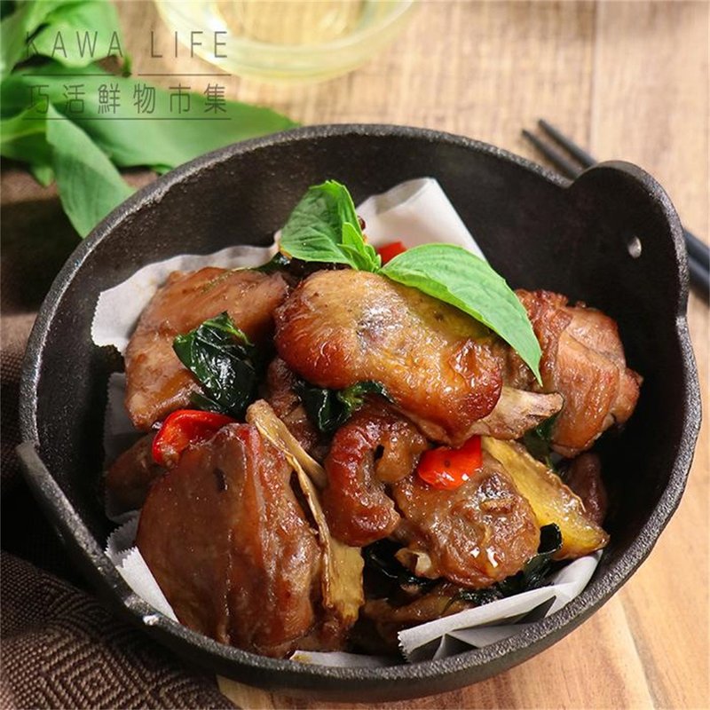 【合喬饗鮮】塔香三杯雞300g/包/三杯雞/土雞肉/滿999再送保冰袋 - 水餃/滷味/熟食 - 新鮮食材 
