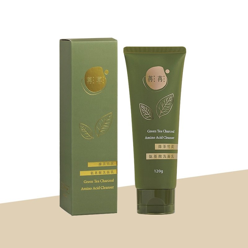 Green Tea Bamboo Charcoal Amino Acid Facial Cleanser (120g) - ผลิตภัณฑ์ทำความสะอาดหน้า - วัสดุอื่นๆ 