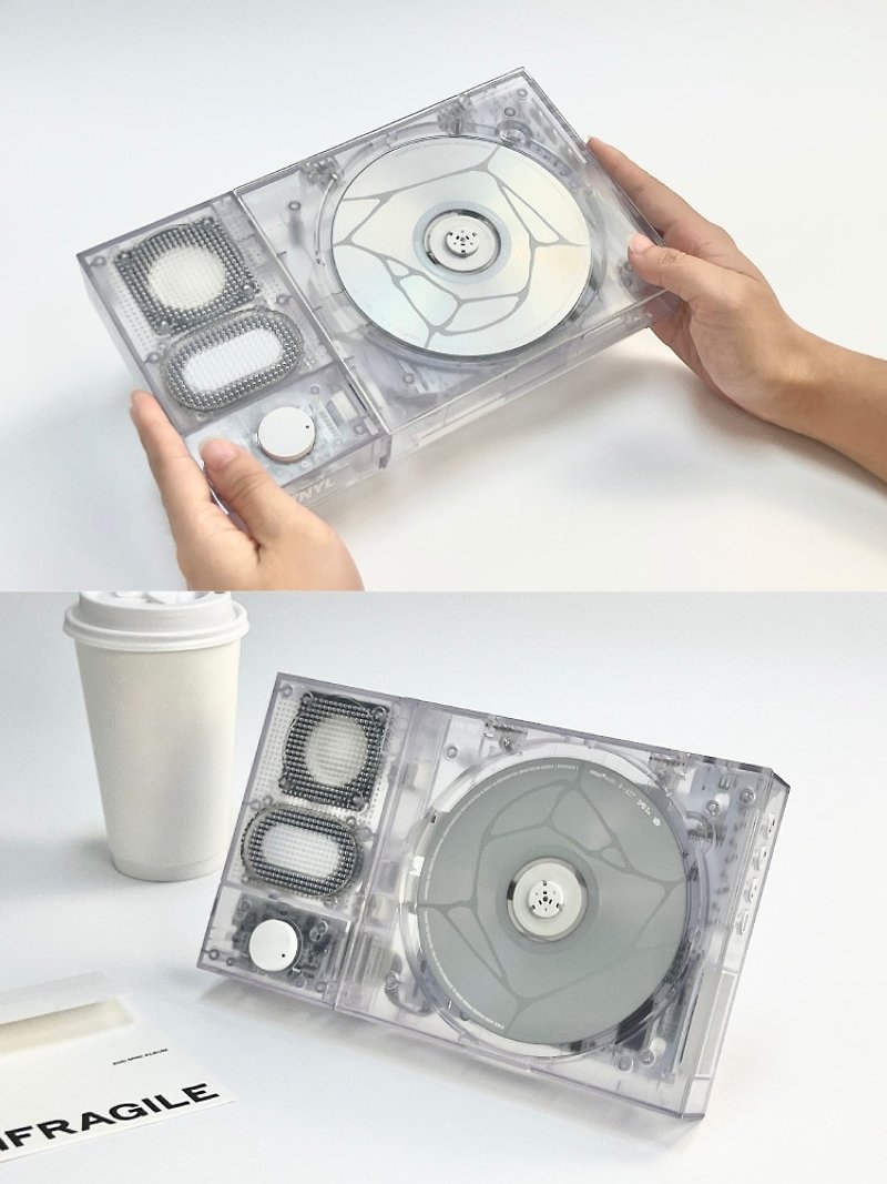 SPLIT : The modular 3-in-1 CD player White Clear Ver. - Speakers - Plastic 