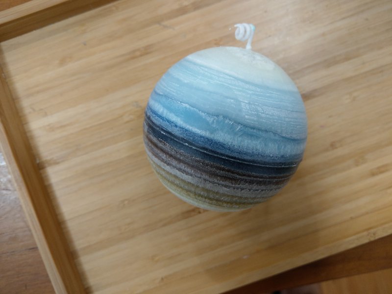 Planet candle/gradient candle - Candles & Candle Holders - Wax Blue