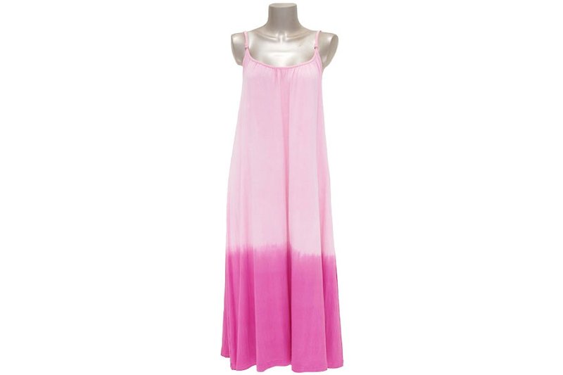 Summer color gradation camisole long dress <Pink> - One Piece Dresses - Other Materials Pink