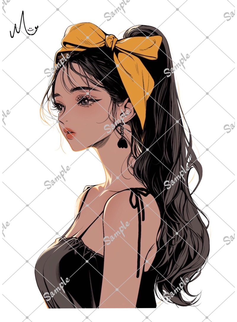 オリジナル人物ステッカー - 貼紙 - 紙 