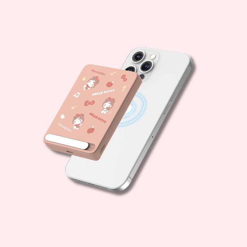 Hello Kitty x thecoopidea 5000mAh 磁吸式行動電源 - 行動電源/充電線 - 其他材質 粉紅色