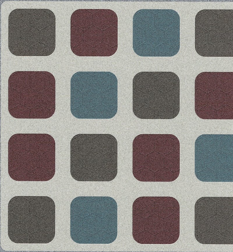 SSER35 (mosaic series) 9 pieces/set-MIT porcelain-like square tiles (no adhesive residue) - ตกแต่งผนัง - พลาสติก หลากหลายสี