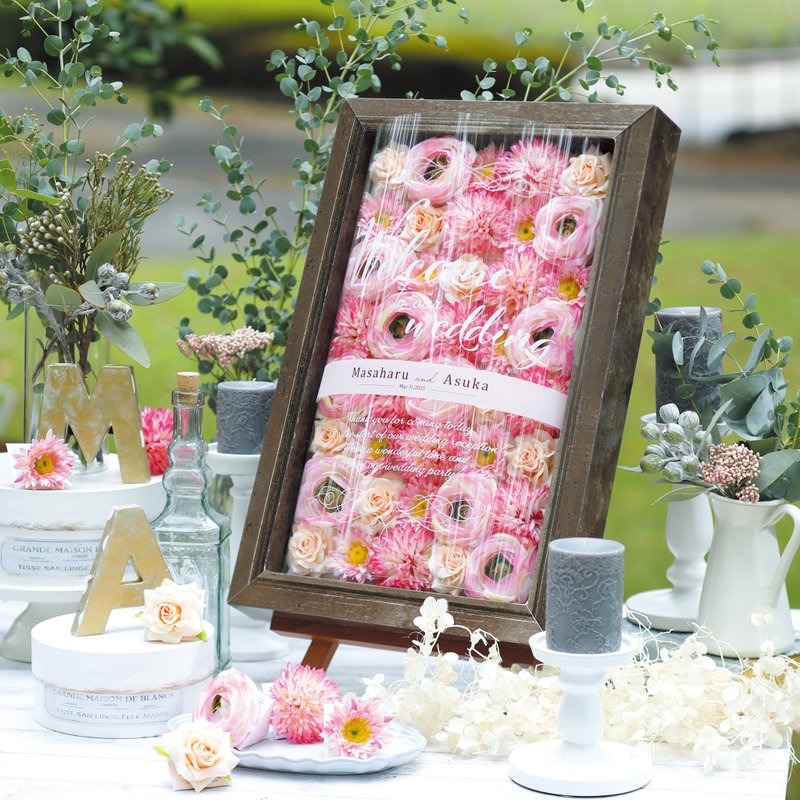 2024 wedding recommended pink large flower magnet coffret(jellybean) / minimum order quantity is five - Snacks - Plastic Pink