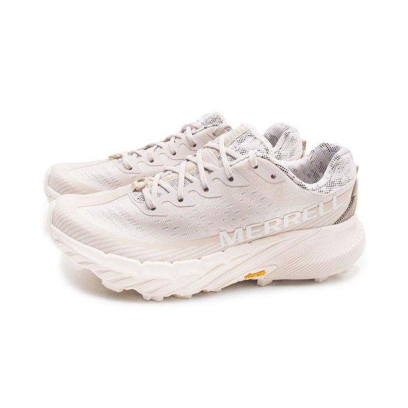 MERRELL AGILITY PEAK 5 輕量戶外越野慢跑運動鞋 女鞋-奶油白 - 女運動鞋/球鞋 - 其他材質 
