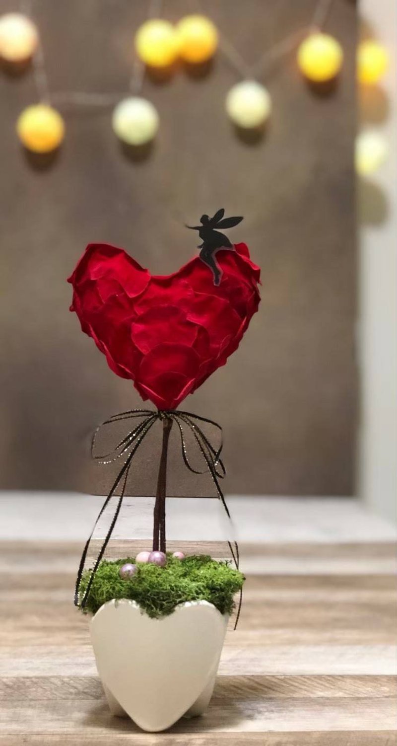 520我愛你  非你莫屬愛情樹  情人節 - 乾燥花/永生花 - 植物．花 紅色