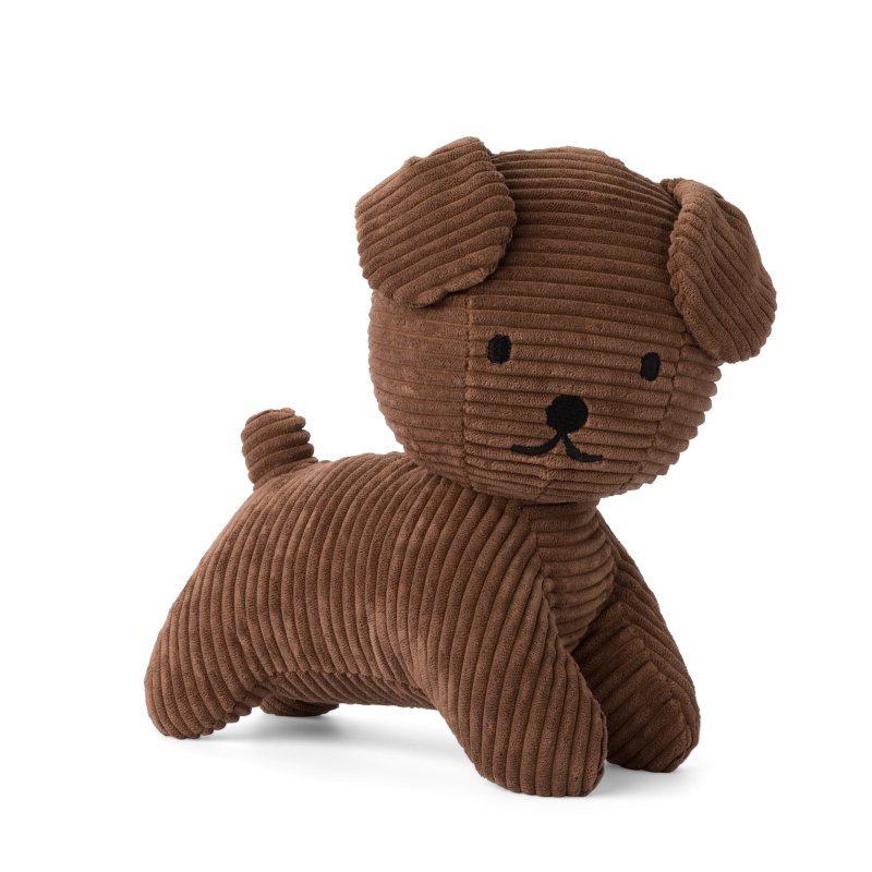 荷蘭 Bon Ton Toys | Snuffy狗 燈芯絨娃娃 咖啡 25cm - 公仔/玩偶 - 其他材質 咖啡色