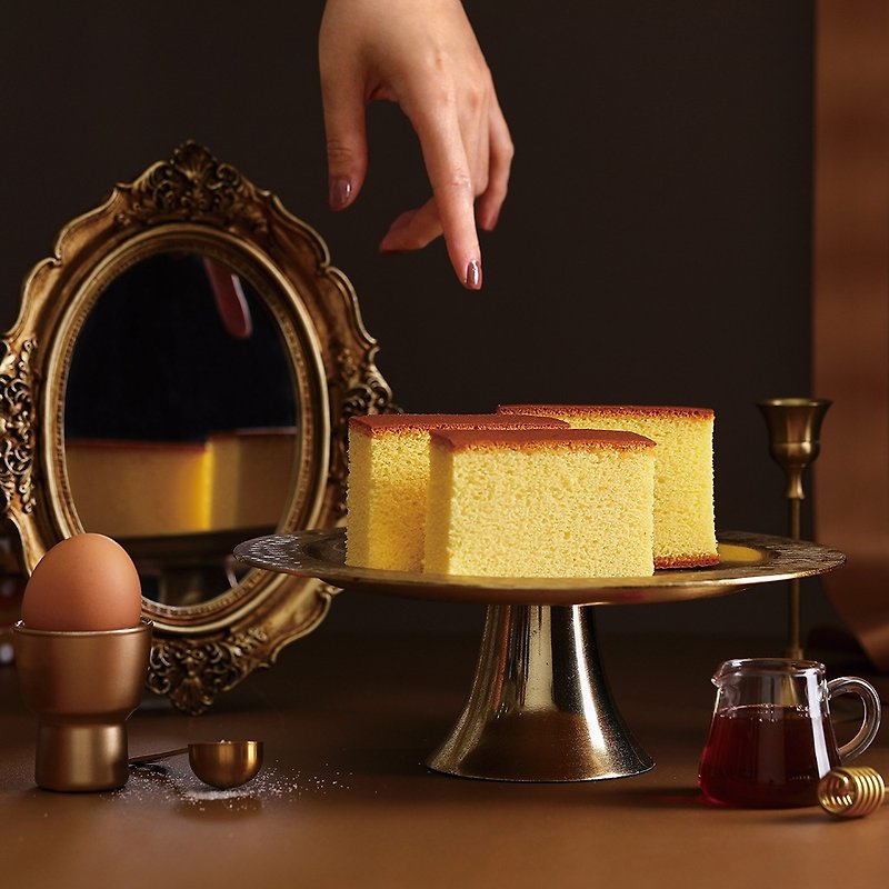 [Jinge Food] Thick Egg‧Gosan-yaki/Houho‧Honey Nagasaki Cake 460 (shipping after the year) - เค้กและของหวาน - วัสดุอื่นๆ สีทอง