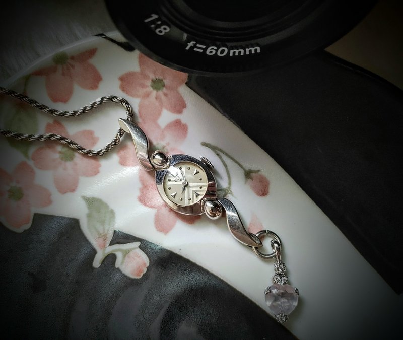 1952 ELGIN modified necklace watch - นาฬิกาผู้หญิง - โลหะ 