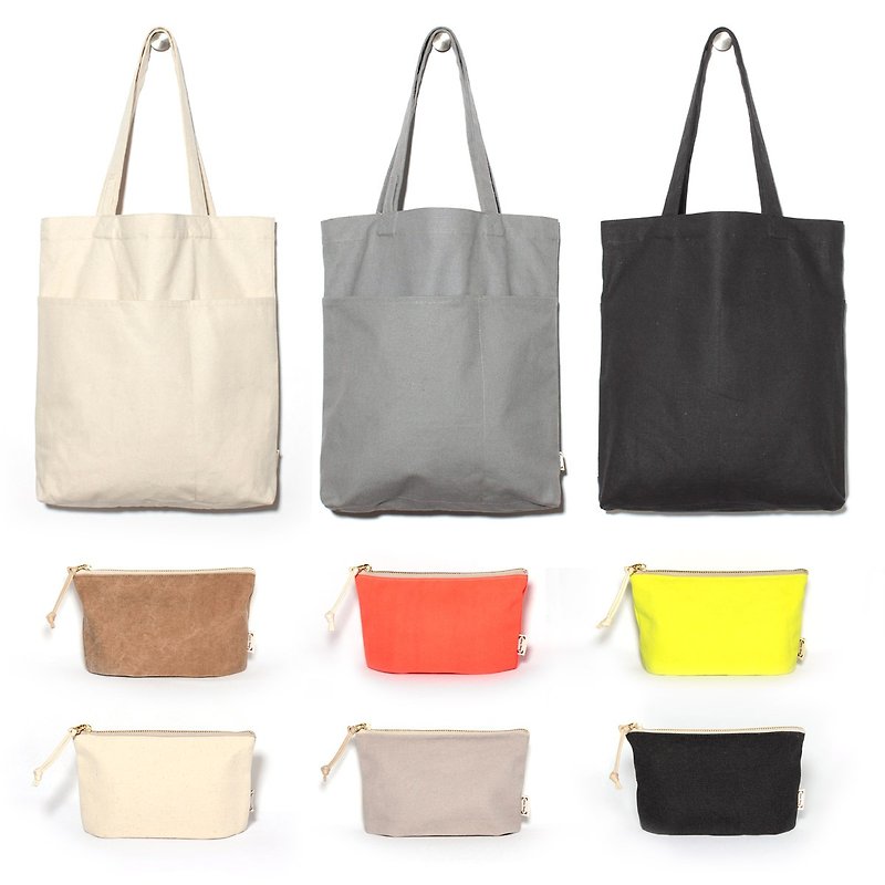 One large and one small. Just 888! Five grid bag (optional in the main hall.) + Cosmetic bag (Thick canvas or LayBag series. Optional 1) - Toiletry Bags & Pouches - Cotton & Hemp 