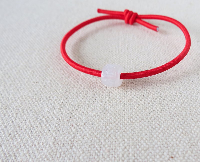 [Lucky Passepartout] Six-Character Jade Elastic Rope Bracelet TSD01* to attract wealth and good luck in the year of your animal year - สร้อยข้อมือ - เครื่องเพชรพลอย หลากหลายสี