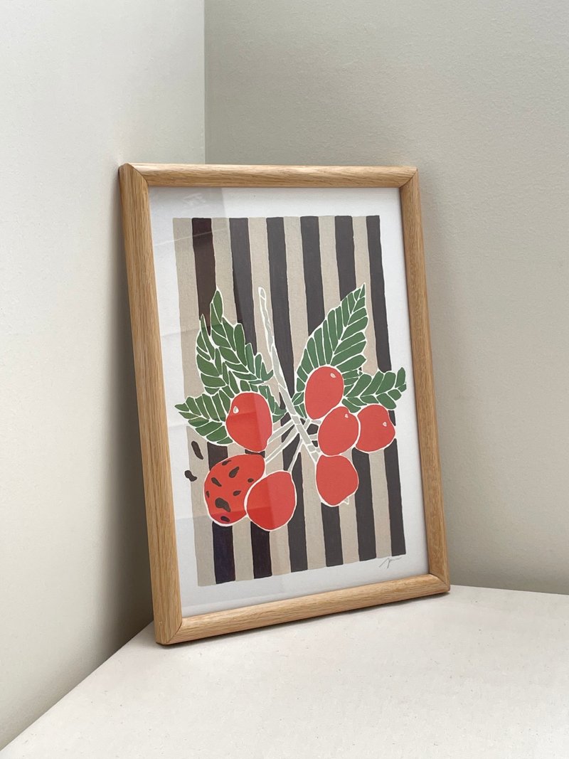 The Apricot Tree - โปสเตอร์ - กระดาษ สีน้ำเงิน