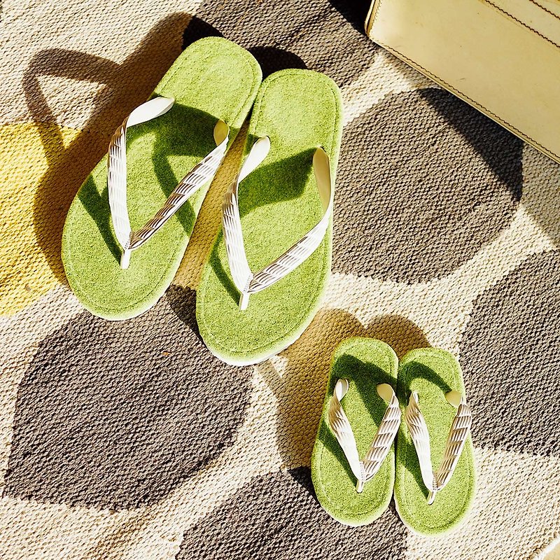 Shibaful x TSUKUMO Meadow Tactile Beach Sandals - Hyde Park- Flip Flop - รองเท้ารัดส้น - วัสดุอื่นๆ 