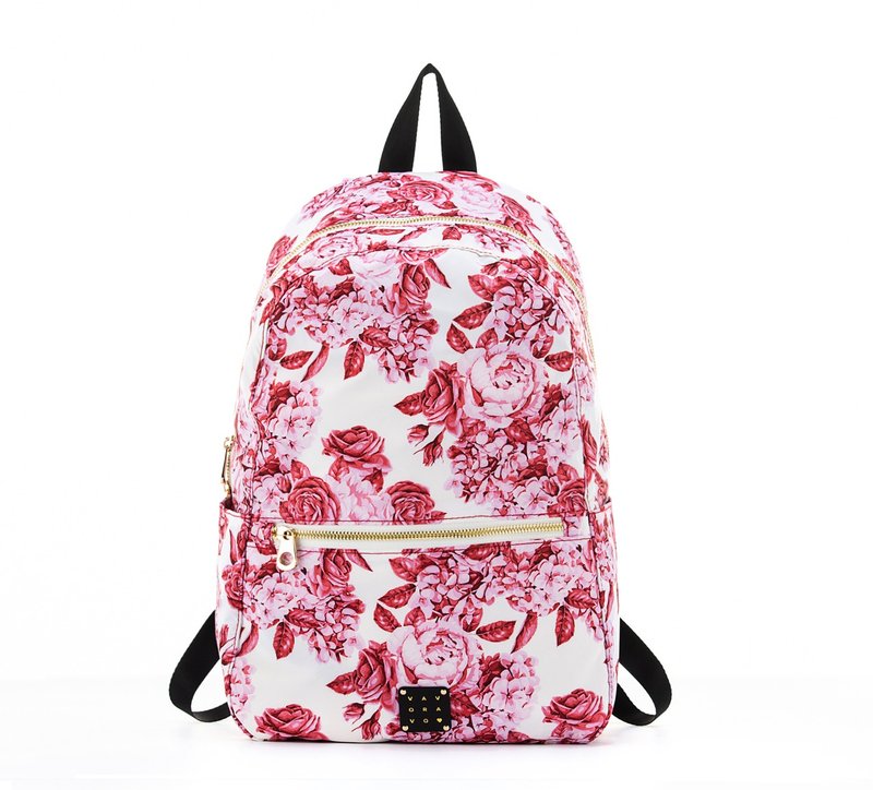 Daily Backpack - Rose in Bloom - Blue - Shop vovarova Backpacks - Pinkoi