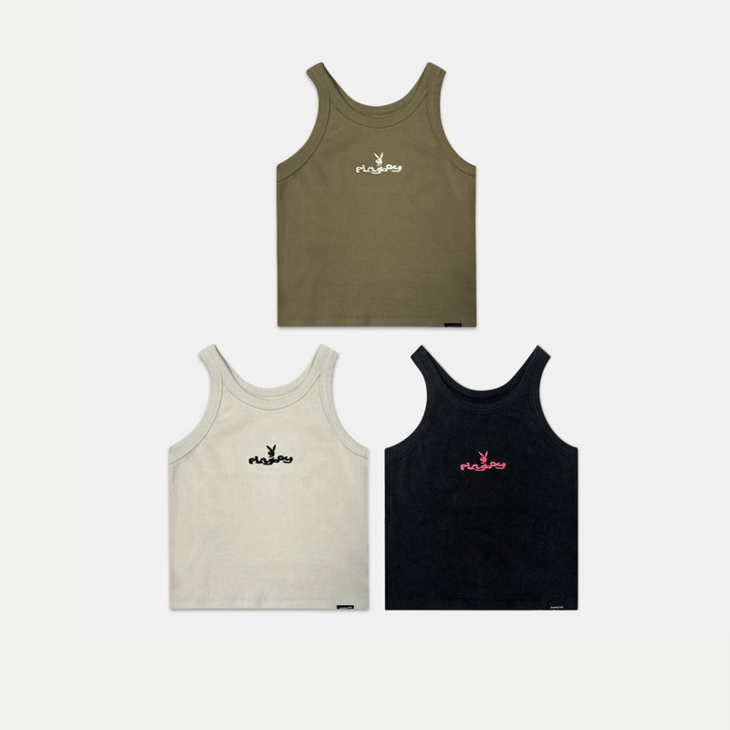 Hate Monday'' X PLAYBOY - VEST(PBHM-SS24T47) - Women's Vests - Cotton & Hemp 