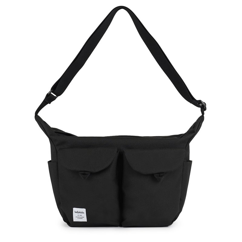 Classic系列新品 | KAY 日常斜背包 單肩包 (暗黑) - 側背包/斜背包 - 聚酯纖維 黑色