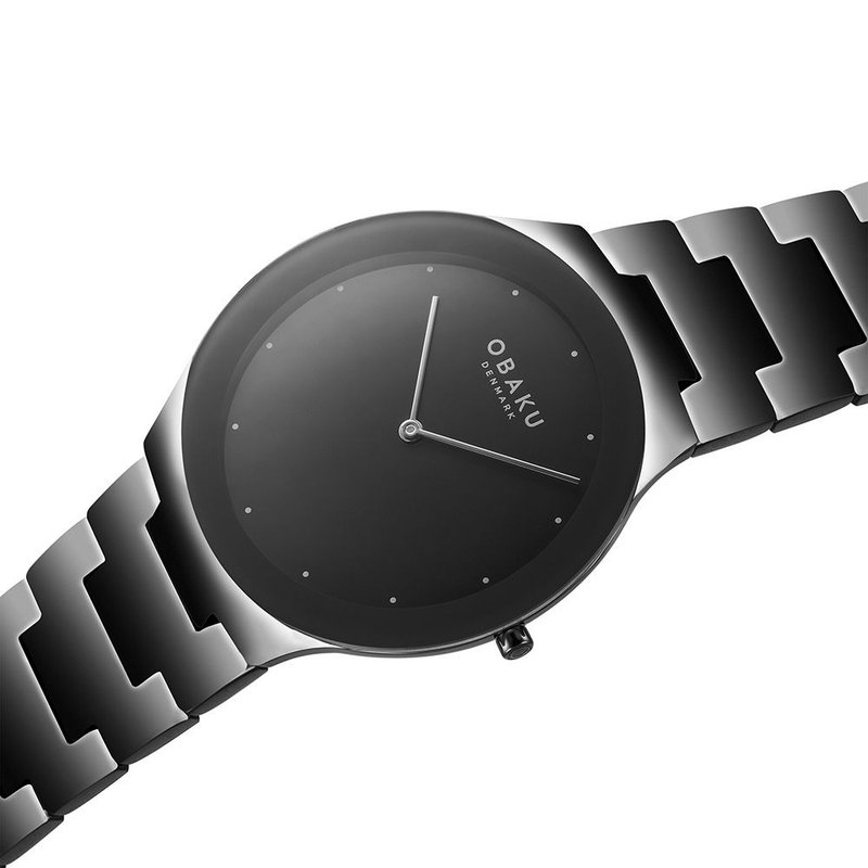 OBAKU 北歐極簡風紳士時尚腕錶-黑(V290GXBBSB) - 女錶 - 不鏽鋼 多色