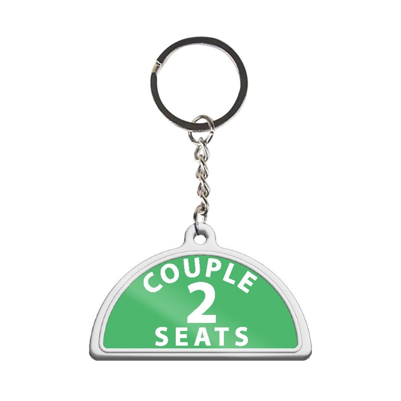 Taxi Keychain - 2 Seat - Keychains - Other Metals Green