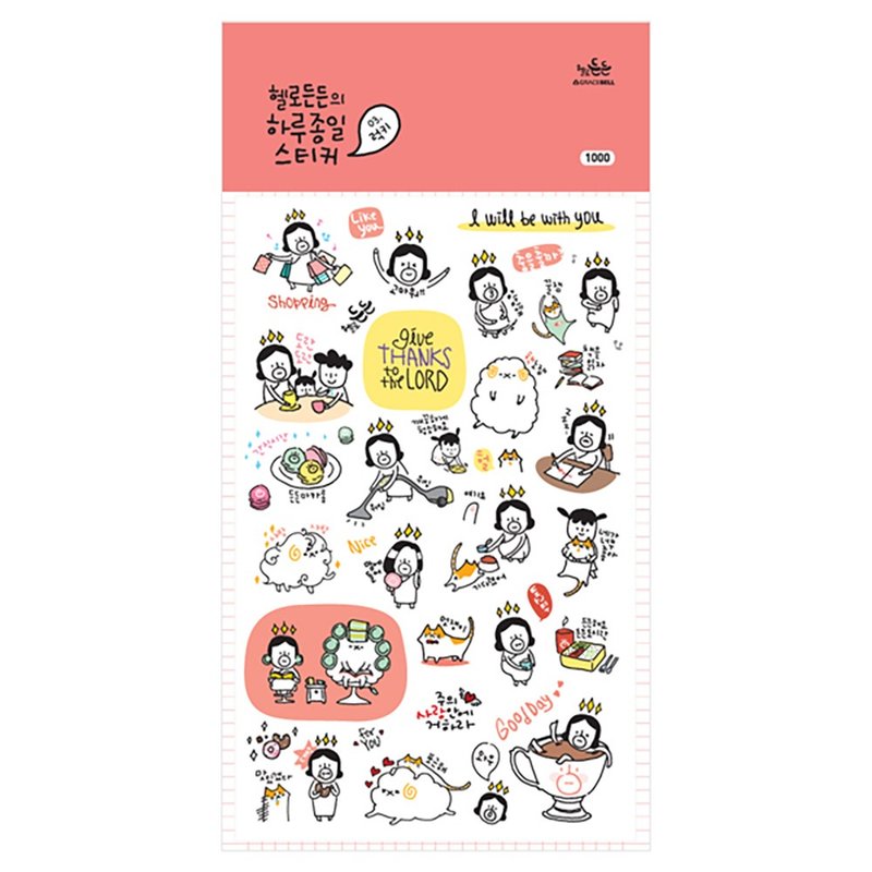 Hello DunDun 哈囉登登系列貼紙 03.lucky - 貼紙 - 紙 