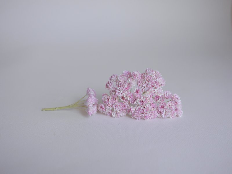 Paper Flower, DIY 100 pcs. big gypsophila supplies, 1.00 cm. pink brush color - 其他 - 紙 粉紅色