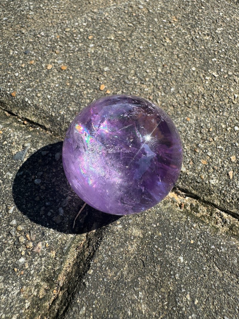 彩虹薰衣草紫水晶球 - 擺飾/家飾品 - 水晶 紫色