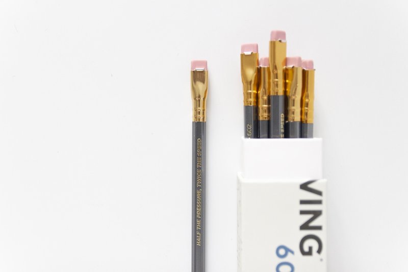 Blackwing 經典復刻鉛筆_灰桿602_盒裝12入 - 鉛筆/自動鉛筆 - 木頭 灰色