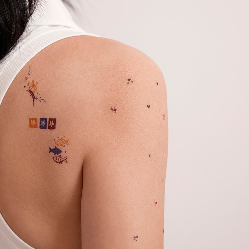 Matte Temporary Tattoo | Original Design | Waterless Tattoo Stickers - Christmas - Temporary Tattoos - Other Materials 