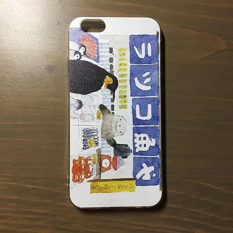 Watercolor Penguin hand-painted phone case multi-type adapter - อื่นๆ - พลาสติก 