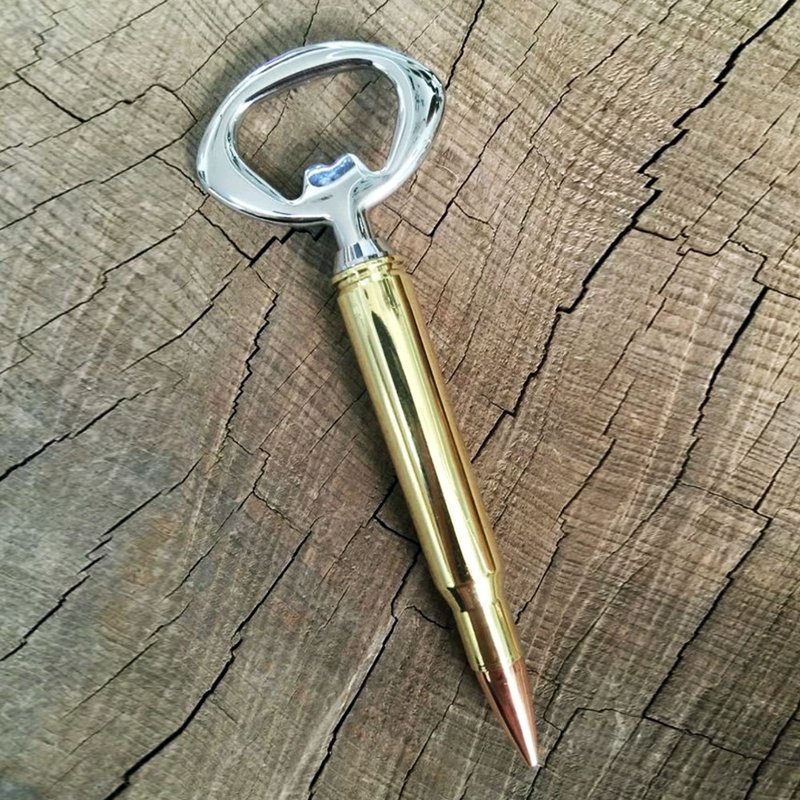 Bullet Designs 春田步槍子彈 啤酒開瓶器/創意造型開蓋器啤酒刀 - 開瓶器/開罐器 - 其他金屬 
