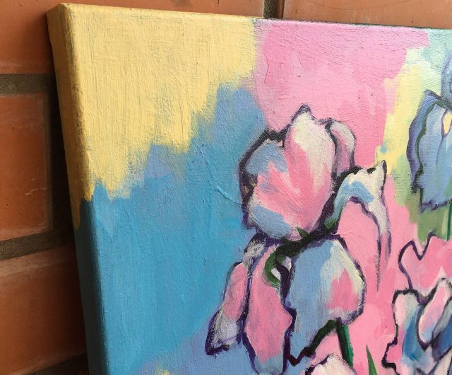 風景画 フィールド アイリス 花 アイリス ゴッホ オリジナル 花