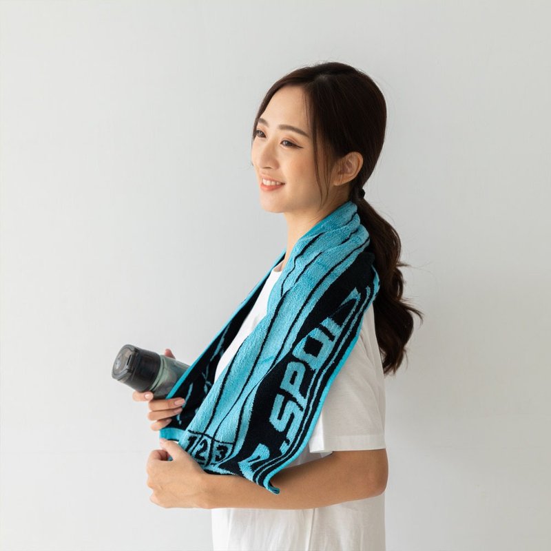 Tencel Antibacterial Sports Towel-Runway - ผ้าขนหนู - ผ้าฝ้าย/ผ้าลินิน สีน้ำเงิน