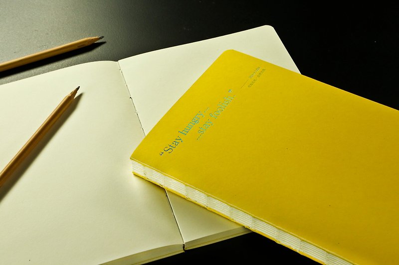 【畢業禮物】Gee Note唉呦裸線裝筆記本-鮮黃色 畢業禮物 畢業季 - 筆記本/手帳 - 紙 黃色