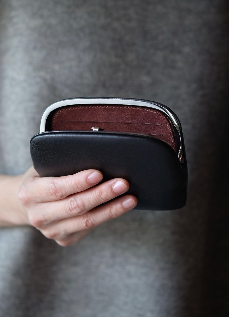 Ultra thin kisslock wallet - Wallets - Genuine Leather Multicolor