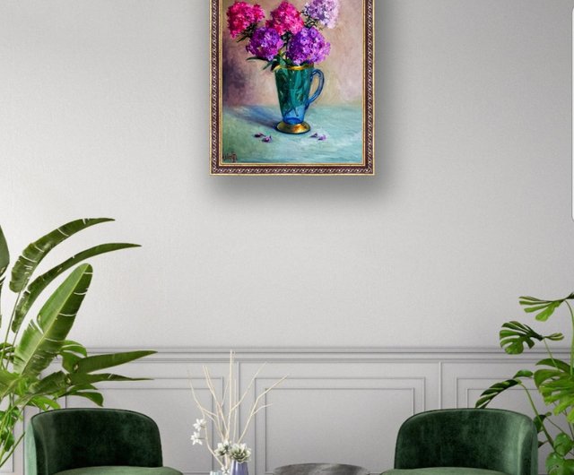 絵画　油絵　花瓶　花　額入　華やか　ゴージャス　インテリア　アート　c-92 絵画 油絵 花瓶 花 額入 華やか ゴージャス インテリア アート c-92