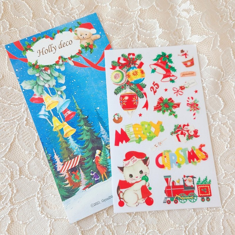 Holly deco seal sticker - 貼紙 - 紙 
