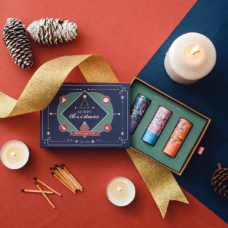 Christmas limited wishing match mini lipstick gift box - Lip & Cheek Makeup - Eco-Friendly Materials Red
