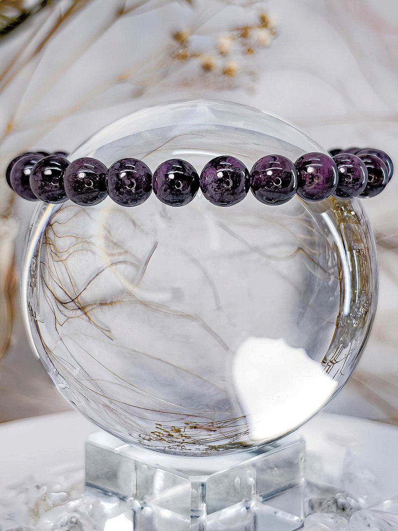 【舒俱萊】天然舒俱萊石手串手珠手鍊 - 手鍊/手環 - 水晶 紫色