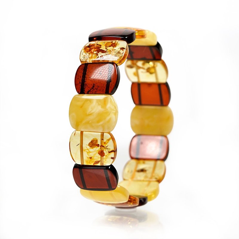 Amber 10g Multi Amber Bangle Bracelet - Bracelets - Semi-Precious Stones Multicolor