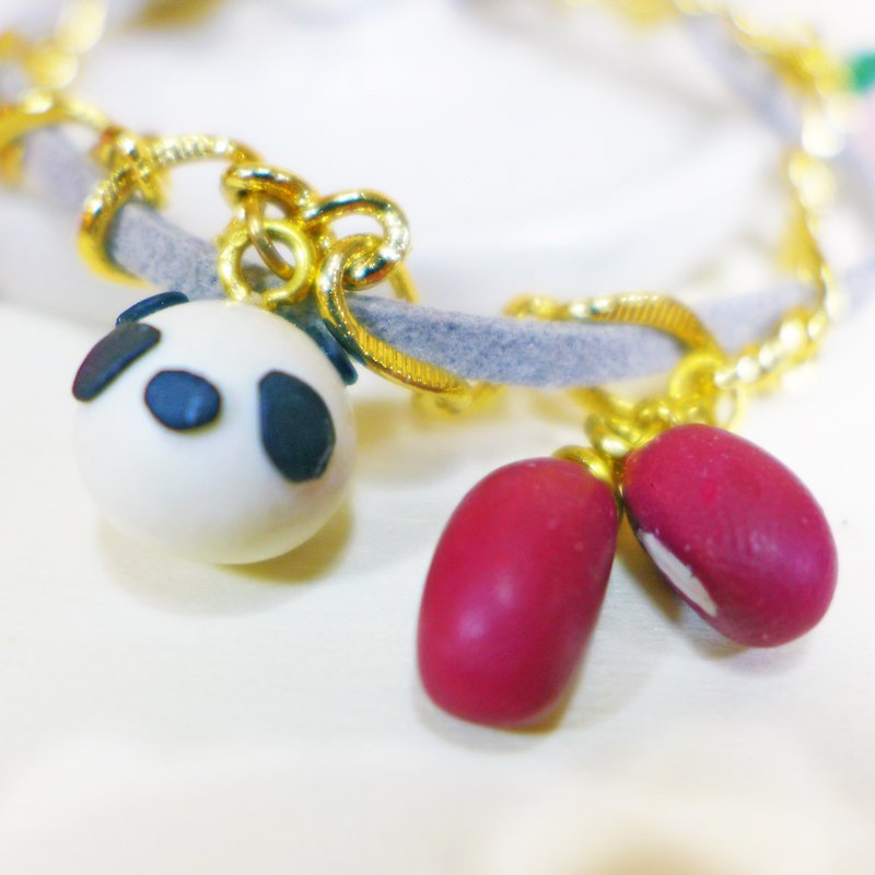 [Saturn] Yuan holiday afternoons and wind light gray star fruit temperament Yuan bracelet | Xing Yuan diary series: series and fruit | [Saturn Ring] Saturn Diary Bracelet | polymer clay creations. Waterproof material. Necklace can be changed / key ring / C - Bracelets - Waterproof Material Gray