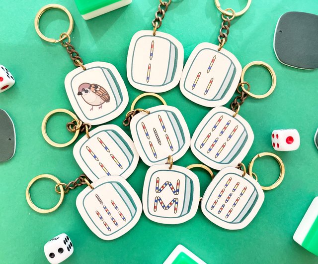 Product manufacturing cable leather mahjong key chain Hong Kong