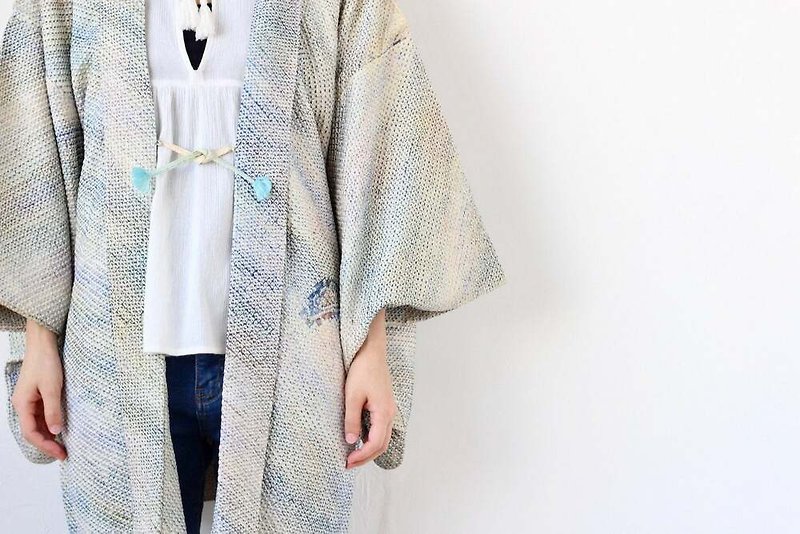 shibori kimono robe, kimono jacket, Japanese haori, haori, kimono top /3770