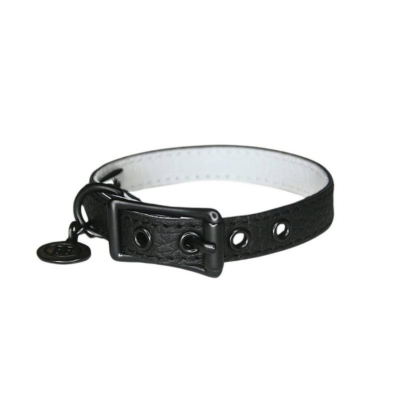 Canadian Buddy Belts handmade leather collar-Dark Knight-Luxury - Collars & Leashes - Genuine Leather 