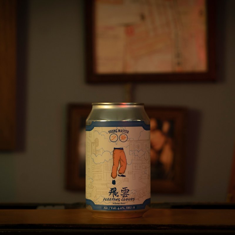【Craft Beer】Young Master - Fleeting Clouds Wheat Beer 330mlx4 Cans - Wine, Beer & Spirits - Other Metals 